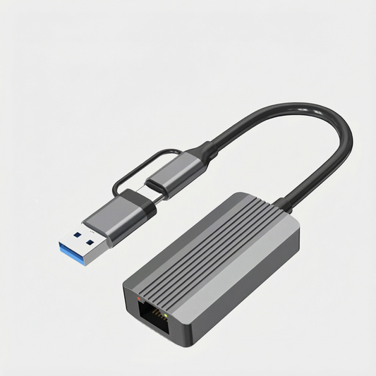 2.5GbE USB Ethernet Adapter USB-A & USB-C · Plug & Play · For NAS & Homelab