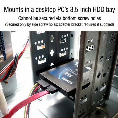 2.5” to 3.5” Metal Drive Mounting Bracket