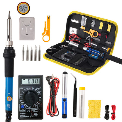 Adjustable Temperature 60W Soldering Iron Kit with Multimeter – DIY Electronics & Repair Tools Set