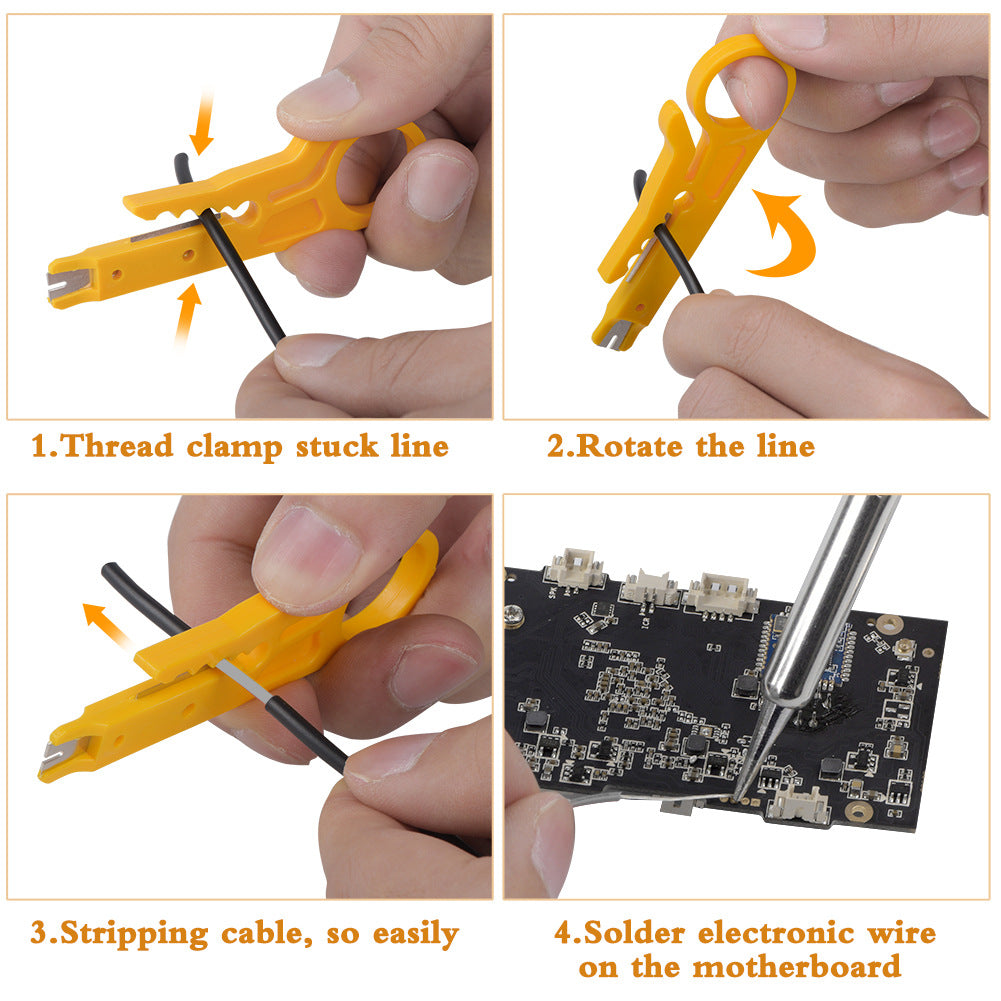 Adjustable Temperature 60W Soldering Iron Kit with Multimeter – DIY Electronics & Repair Tools Set