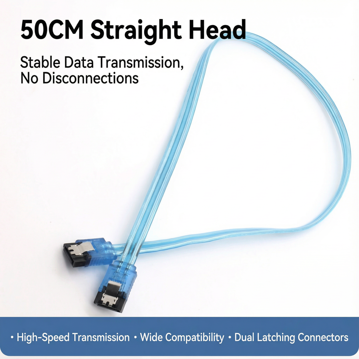 SATA III 6Gbps Data Cable – SSD, HDD, Optical Drive