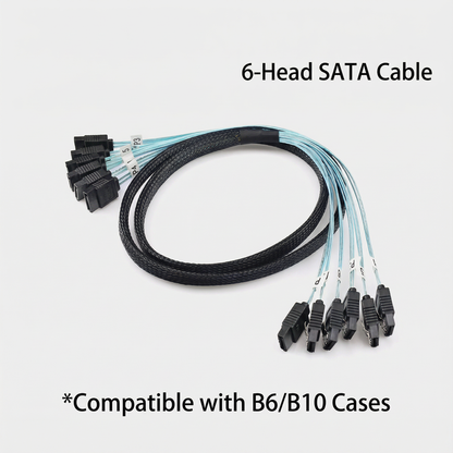 Multi-Port SATA Data Cable for NAS · 4-Port / 6-Port
