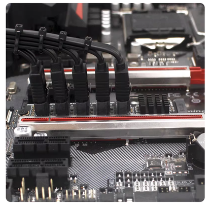 M.2 NVMe to 5-Port SATA Adapter – M-Key Expansion Card for NAS & PC
