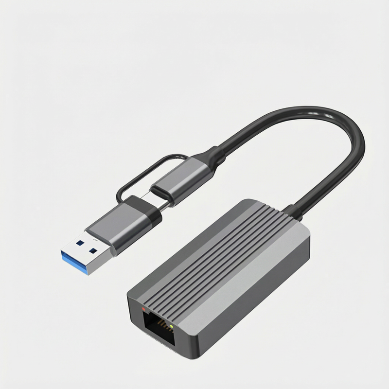 2.5GbE USB Ethernet Adapter USB-A & USB-C · Plug & Play · For NAS & Homelab