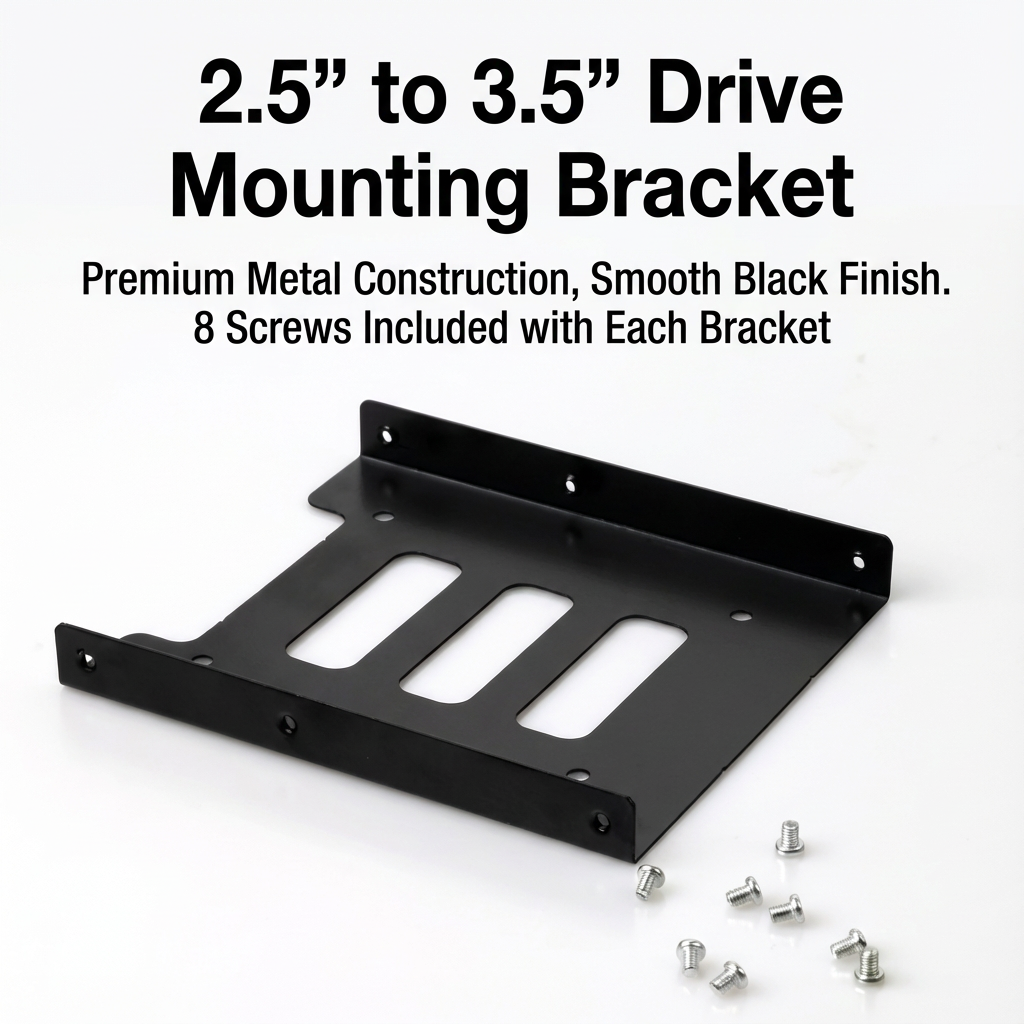 2.5” to 3.5” Metal Drive Mounting Bracket