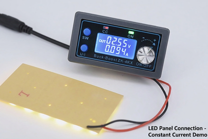 80W Programmable Buck-Boost DC Power Supply Module with LCD Display (4A/5A CV CC Adjustable Voltage Regulator)