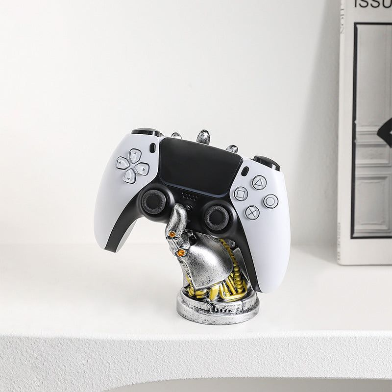 Cyberpunk Mechanical Hand Controller Stand – Gaming Desk Holder for PS5 & Xbox