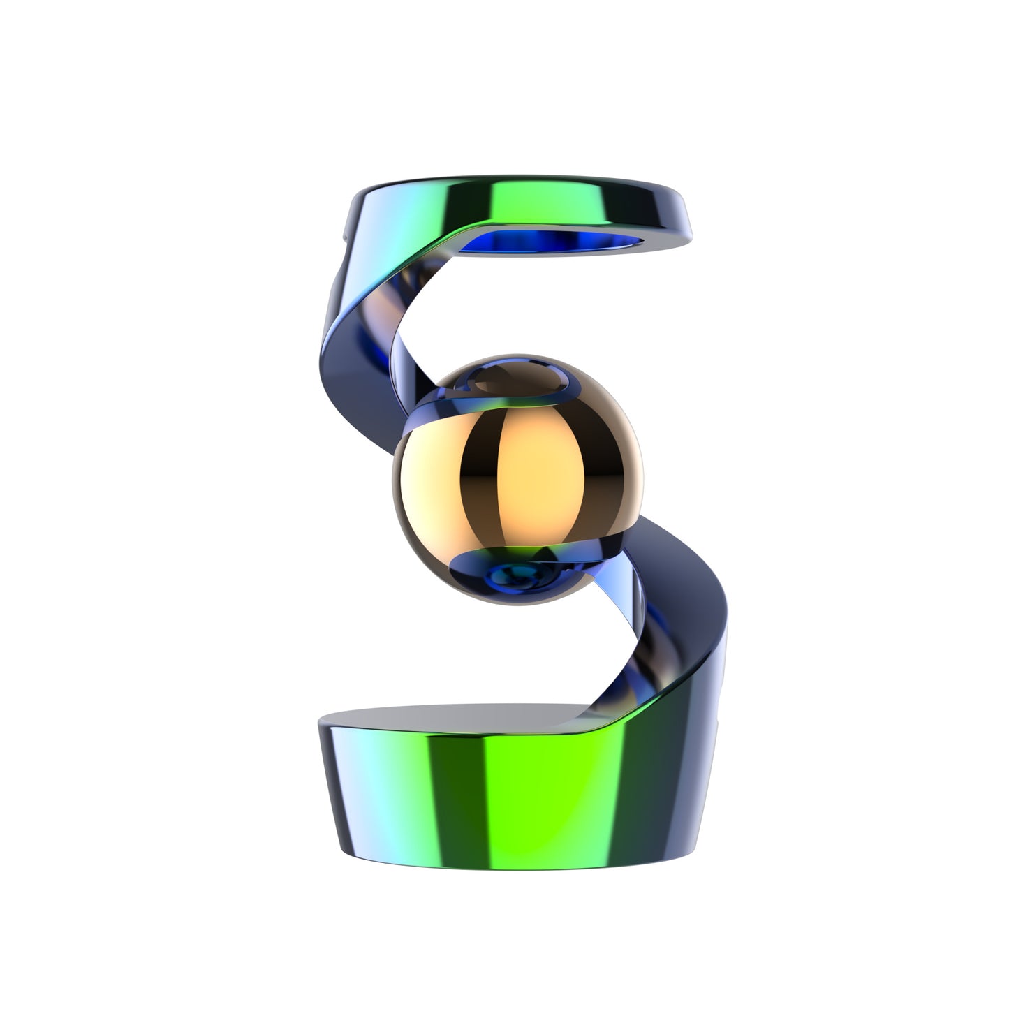 Floating Gyroscope Desk Toy – Ultra Quiet Metal Fidget Spinner for Focus & Stress Relief
