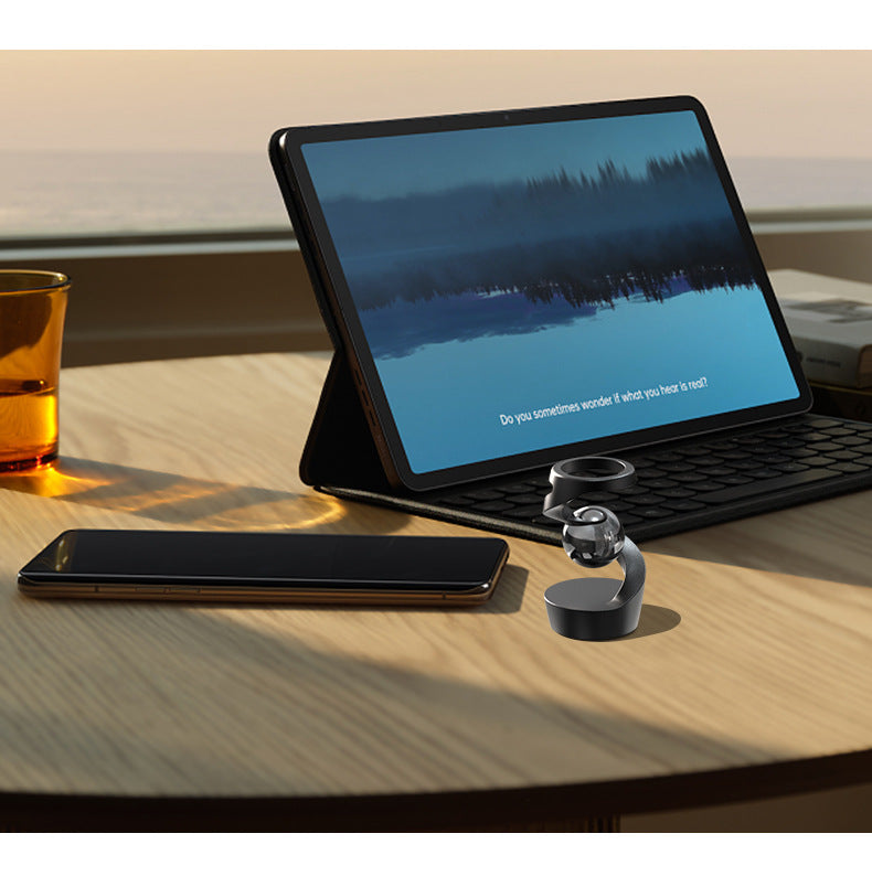 Floating Gyroscope Desk Toy – Ultra Quiet Metal Fidget Spinner for Focus & Stress Relief