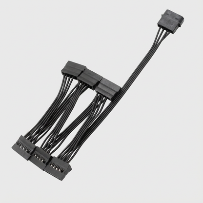 IDE (4-Pin Molex) to 5x SATA Power Splitter Cable