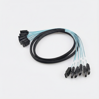 Multi-Port SATA Data Cable for NAS · 4-Port / 6-Port