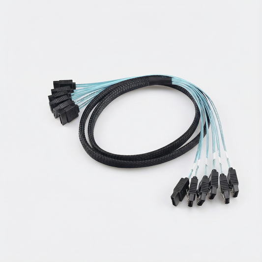 Multi-Port SATA Data Cable for NAS · 4-Port / 6-Port