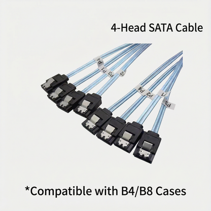 Multi-Port SATA Data Cable for NAS · 4-Port / 6-Port