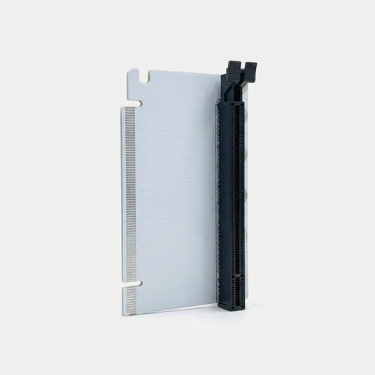 PCI-E 4.0 x16 90-Degree Left Angle Riser Card - For GPU Vertical Mount & Clean Cable Management