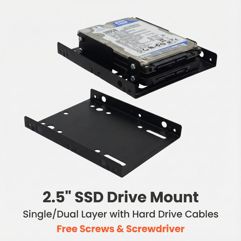 2.5” to 3.5” Metal Drive Mounting Bracket