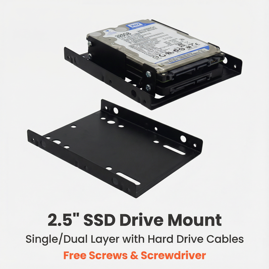 2.5” to 3.5” Metal Drive Mounting Bracket