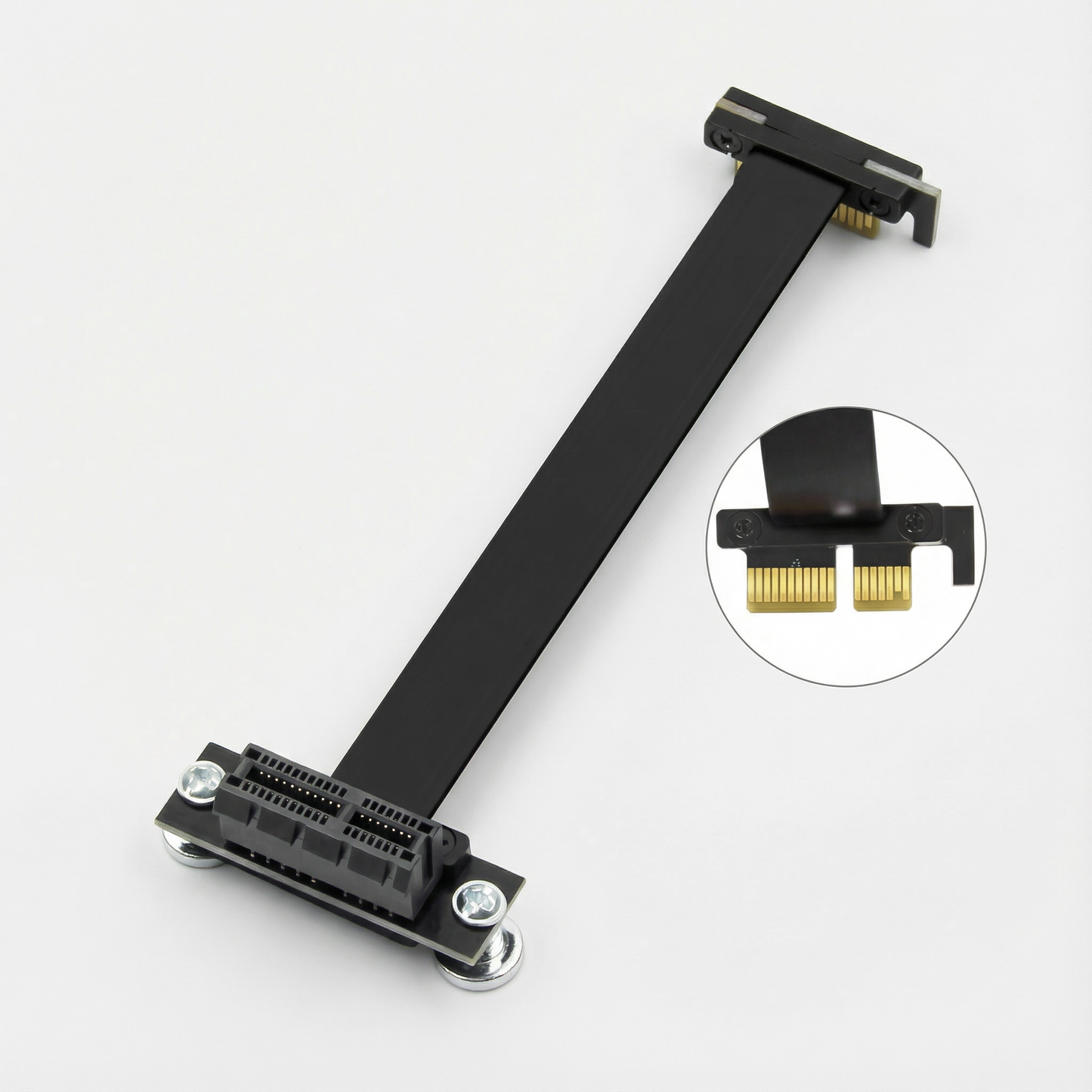 PCIe x1 Right Angle Extension Cable – Magnetic, PCIe 4.0 & 3.0 Compatible